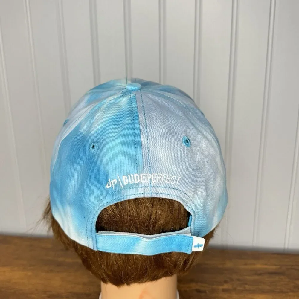 DUDE PERFECT Blue Tie Dye Adjustable Dad Hat Embroidered DP Adult Unisex YouTube